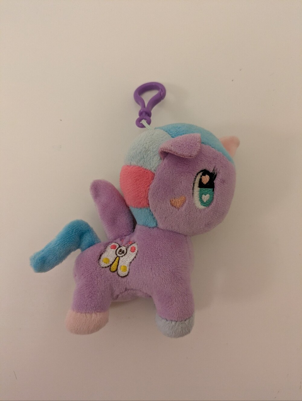 tokidoki Purple and Blue Unicorn Plush Keychain
